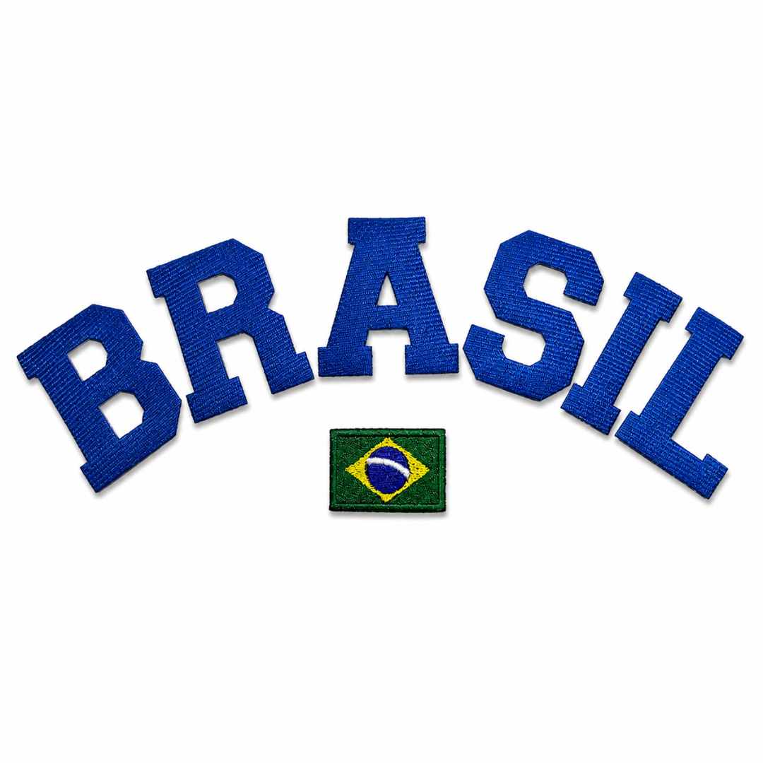 LN003-055A Patch Brasil em Tecido Termo Adesivo 25,5x 5,5cm - Imagem 11