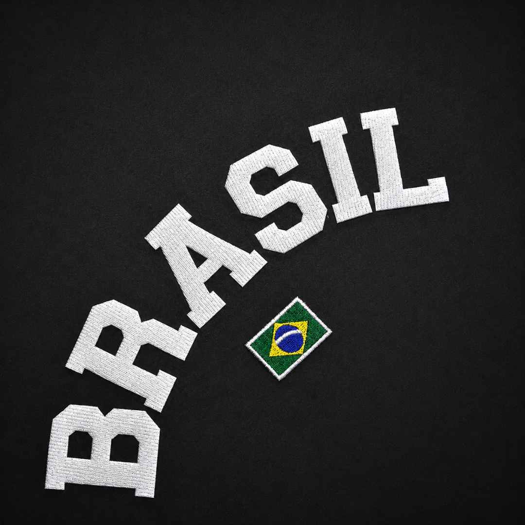 LN003-055A Patch Brasil em Tecido Termo Adesivo 25,5x 5,5cm - Imagem 5