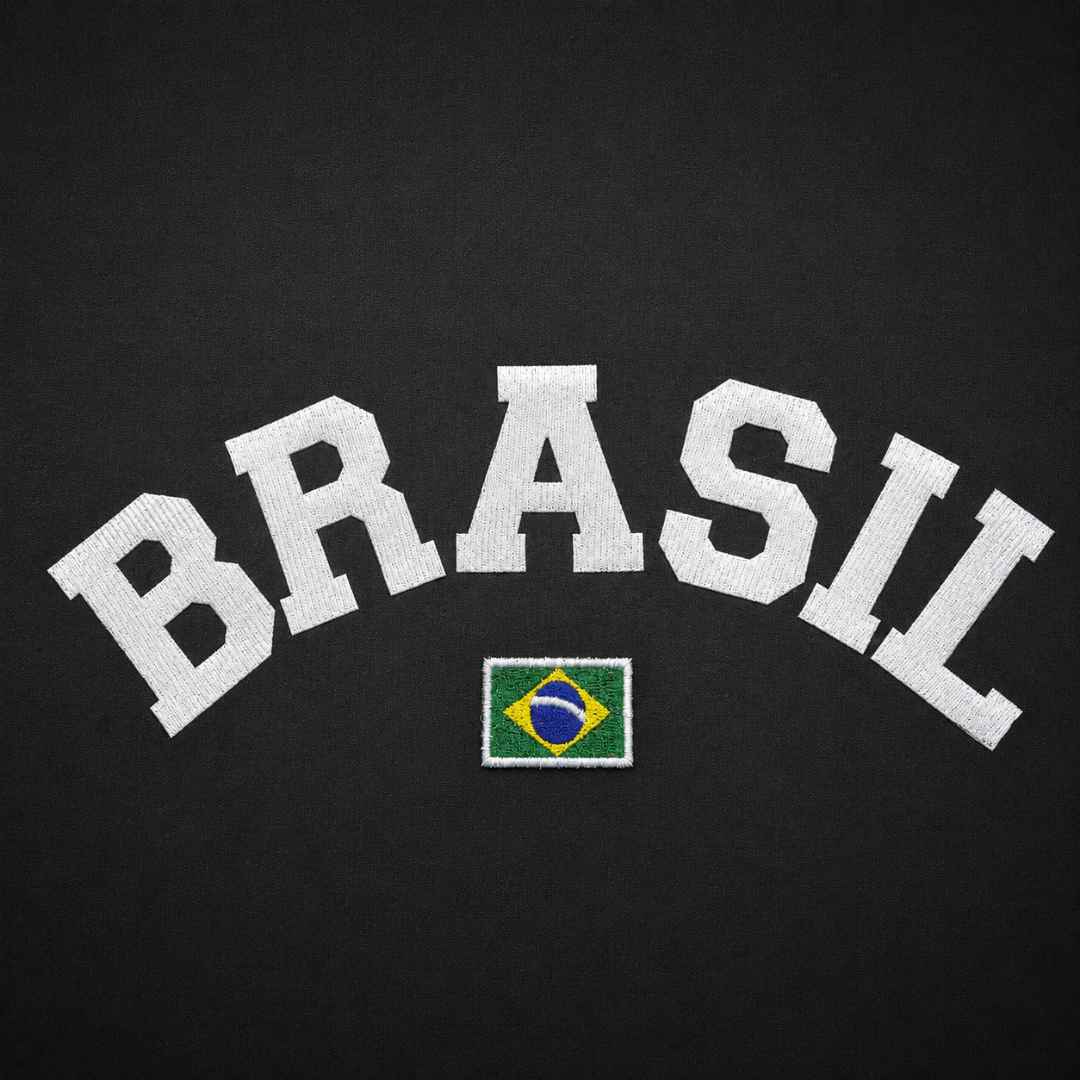 LN003-055A Patch Brasil em Tecido Termo Adesivo 25,5x 5,5cm - Imagem 6