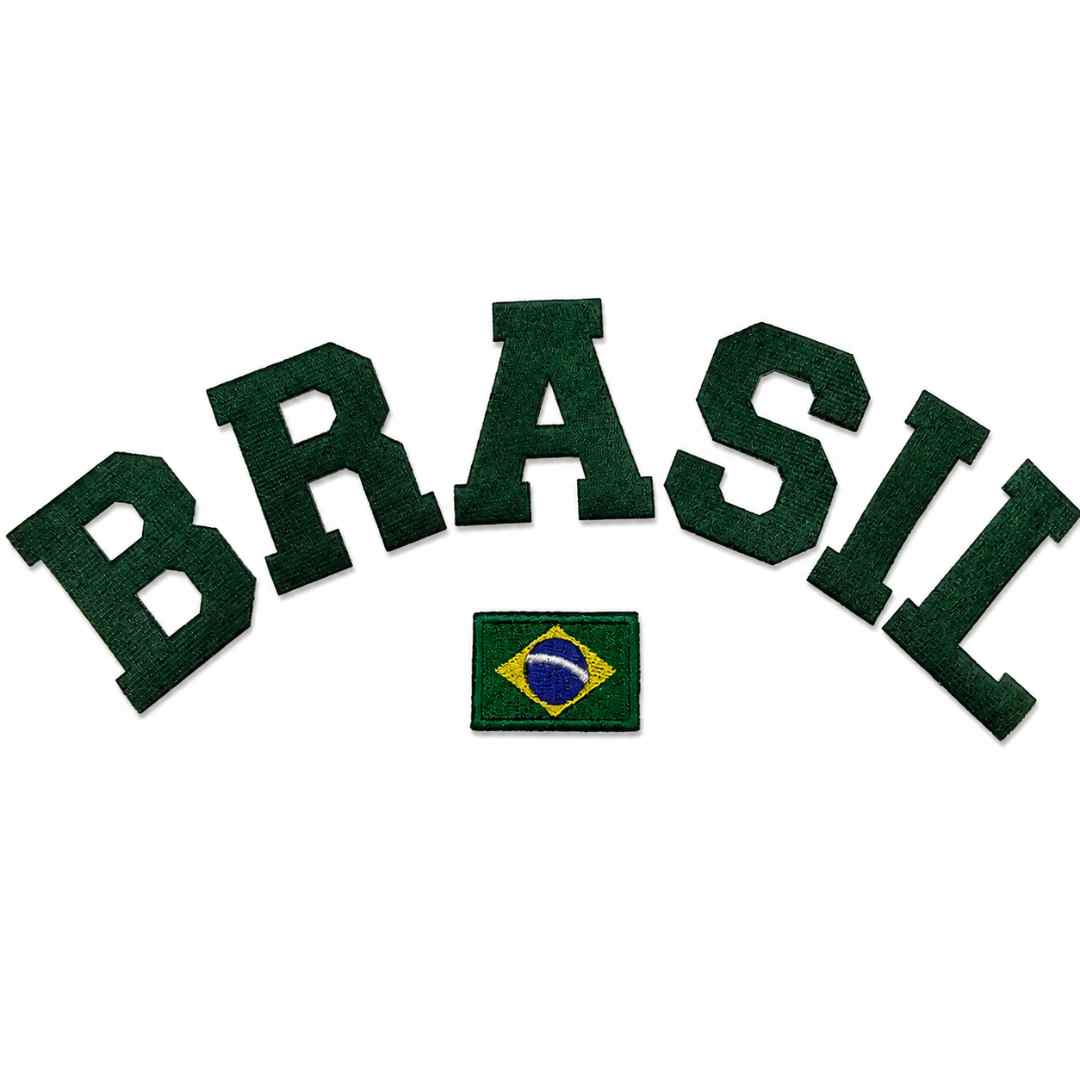 LN003-055A Patch Brasil em Tecido Termo Adesivo 25,5x 5,5cm - Imagem 14