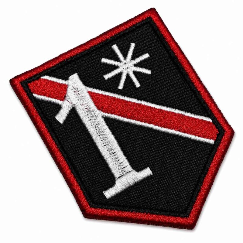 M0110-068A Patch Bordado One Ass To Risk Militar 6,8x9cm