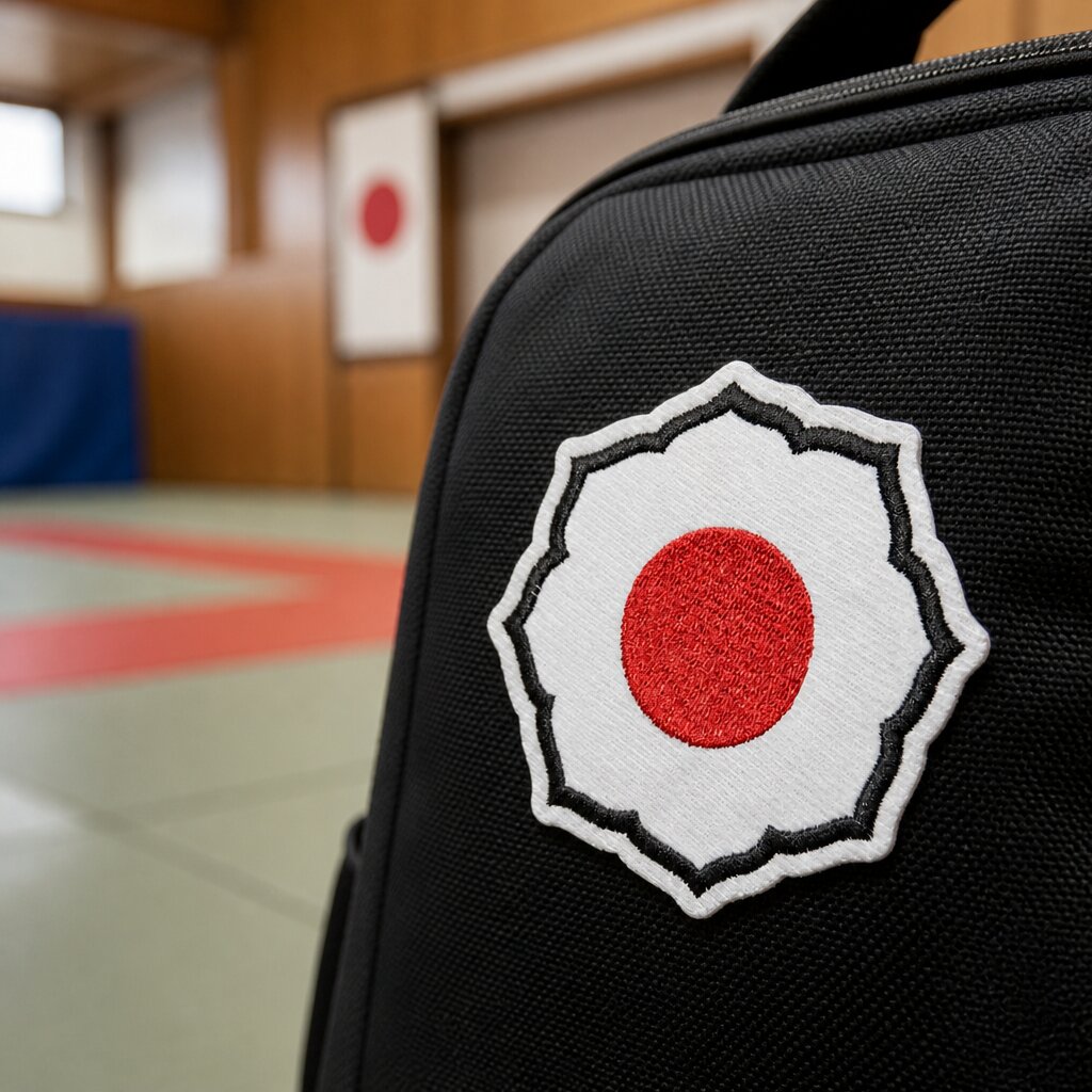 ATM220T01 Judô Kodokan Patch Bordado 10x10cm - Imagem 5