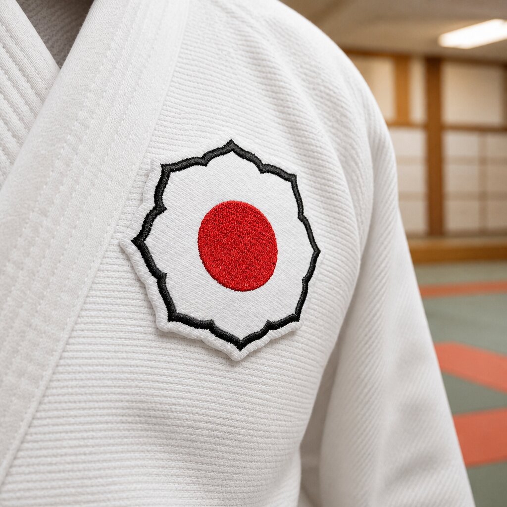 ATM220T01 Judô Kodokan Patch Bordado 10x10cm - Imagem 2