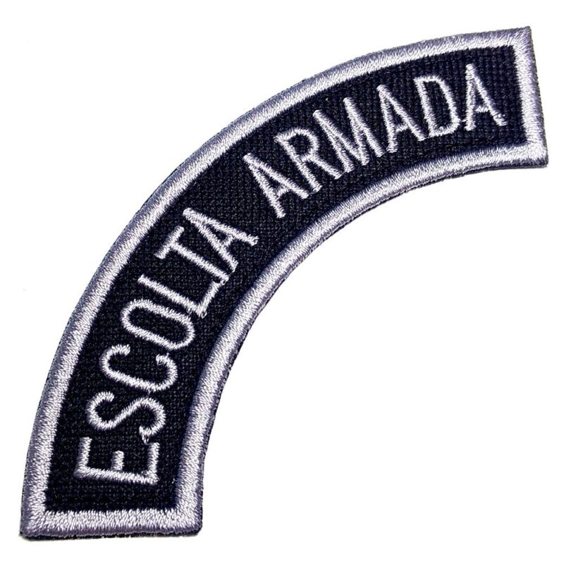 M0060T 02 Escolta Armada Patch Bordado Fixa Com Ferro Passar