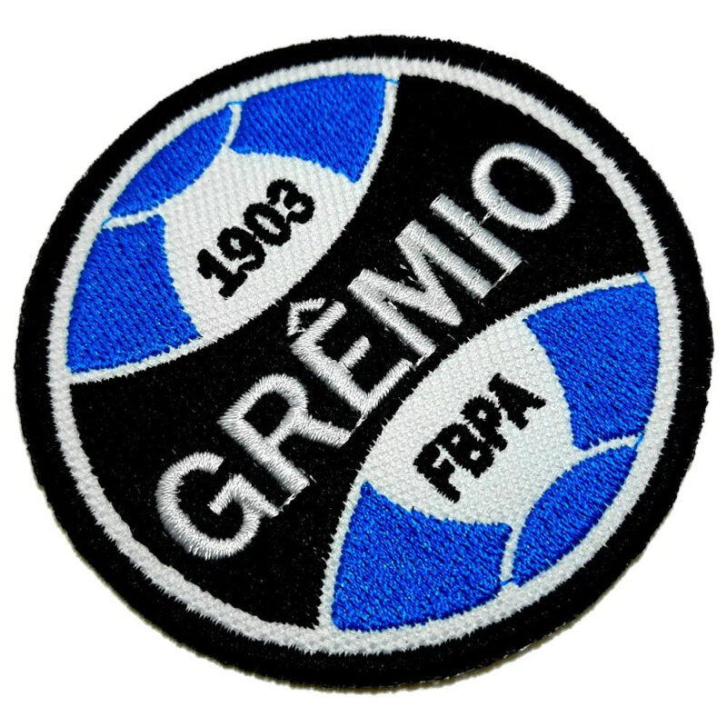 TRS009-080A Escudo Futebol Brasil RS Patch Bordado 8x8cm