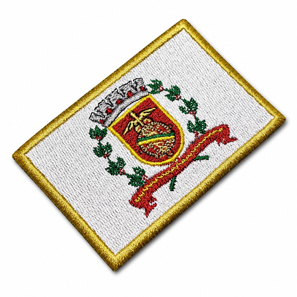 BC0017-075A Brasão de Santos Patch Bordado 7,5x5cm