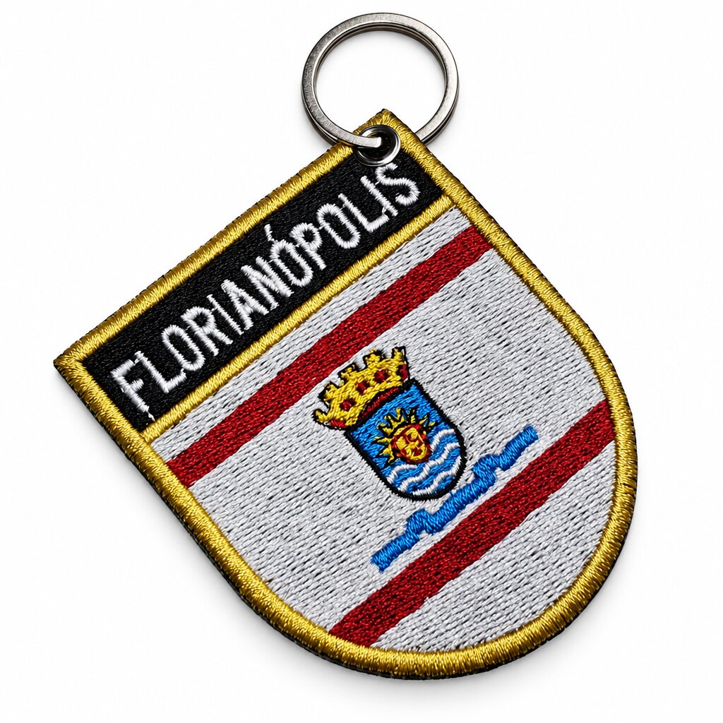 BC0018E-068A Florianópolis SC Brasil Patch Bordado 6,8x8cm - Imagem 5