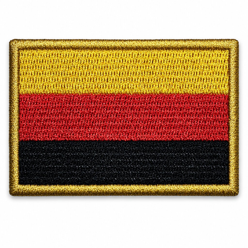 BP0081-075A Bandeira Alemanha Patch Bordado 7,5x5cm - Imagem 4