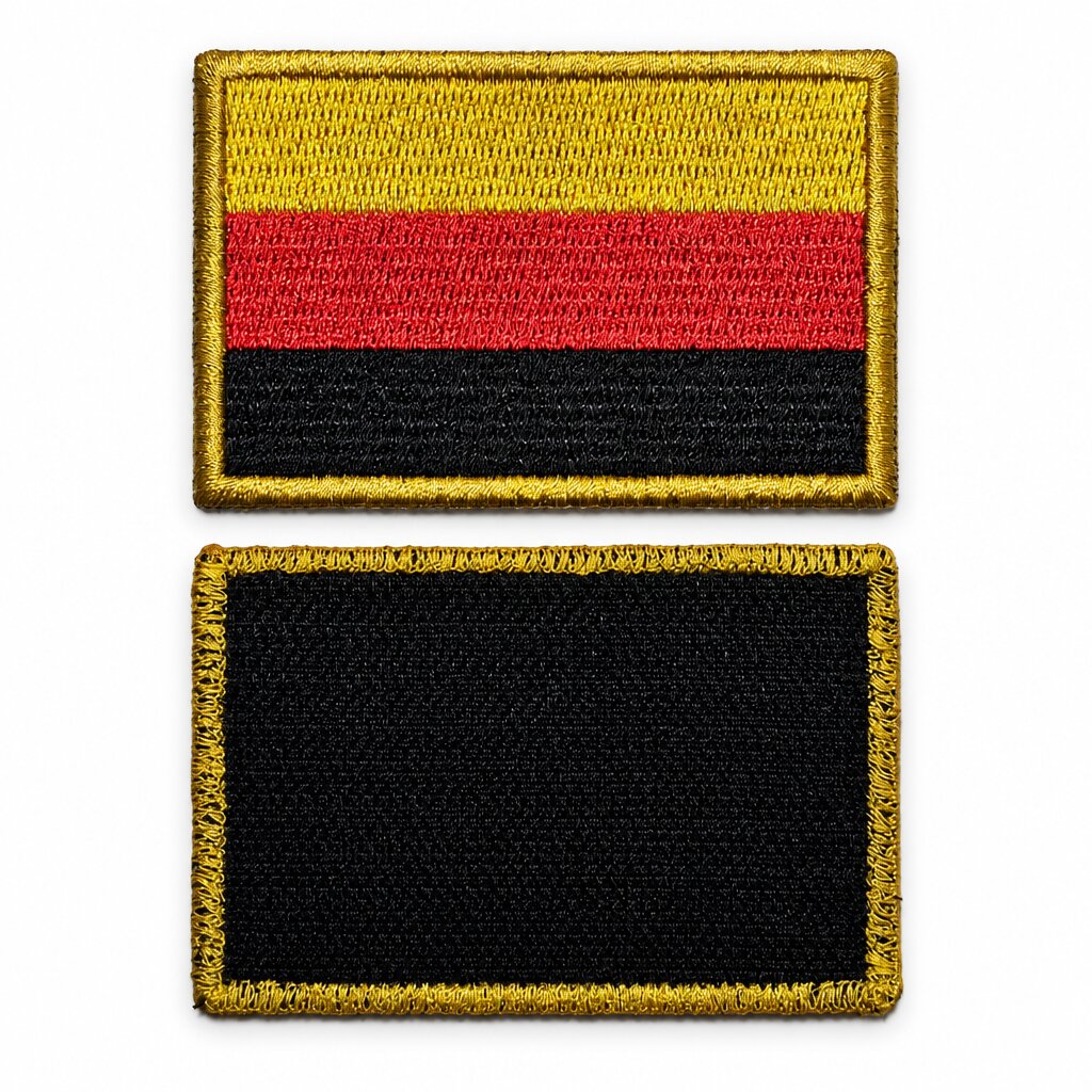 BP0081-075A Bandeira Alemanha Patch Bordado 7,5x5cm - Imagem 3