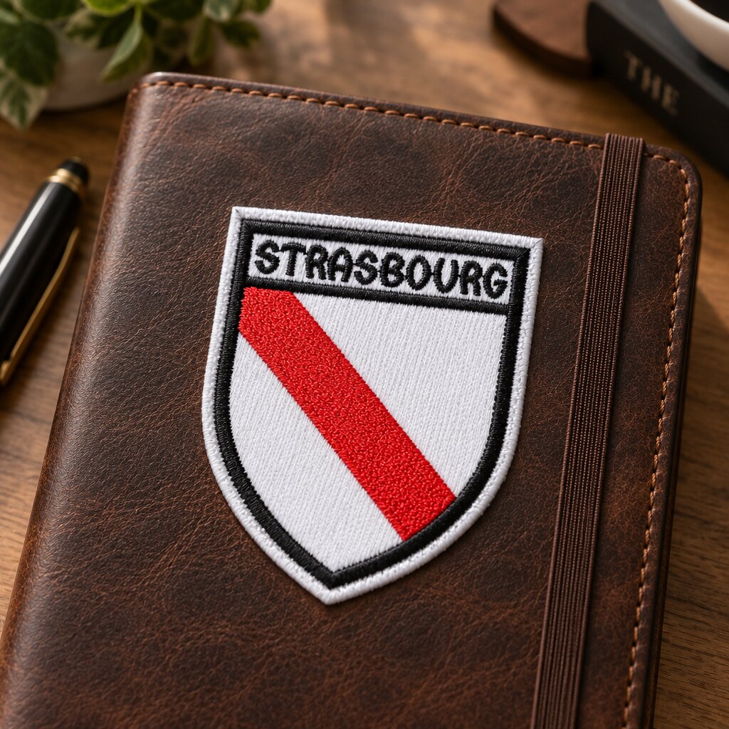 EC0003-073A Estrasburgo França Patch Bordado 7x9,2cm - Imagem 3