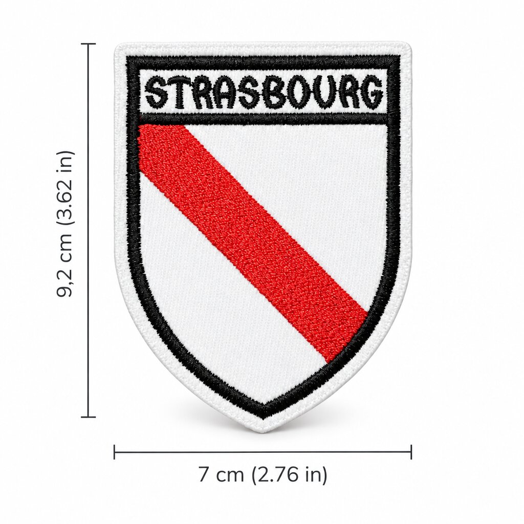 EC0003-073A Estrasburgo França Patch Bordado 7x9,2cm - Imagem 4