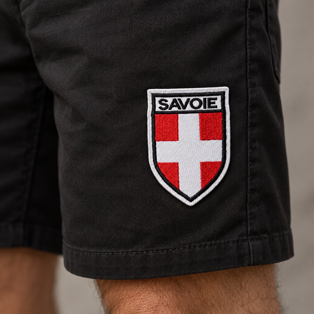 EP0001-068A Escudo Sabóia França Patch Bordado 6,5x9,5cm - Imagem 5