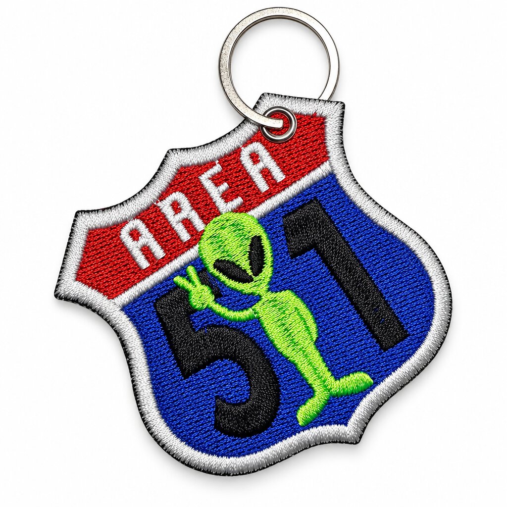 M0136-068A Alien Área 51 Patch Bordado 7x7cm - Imagem 5
