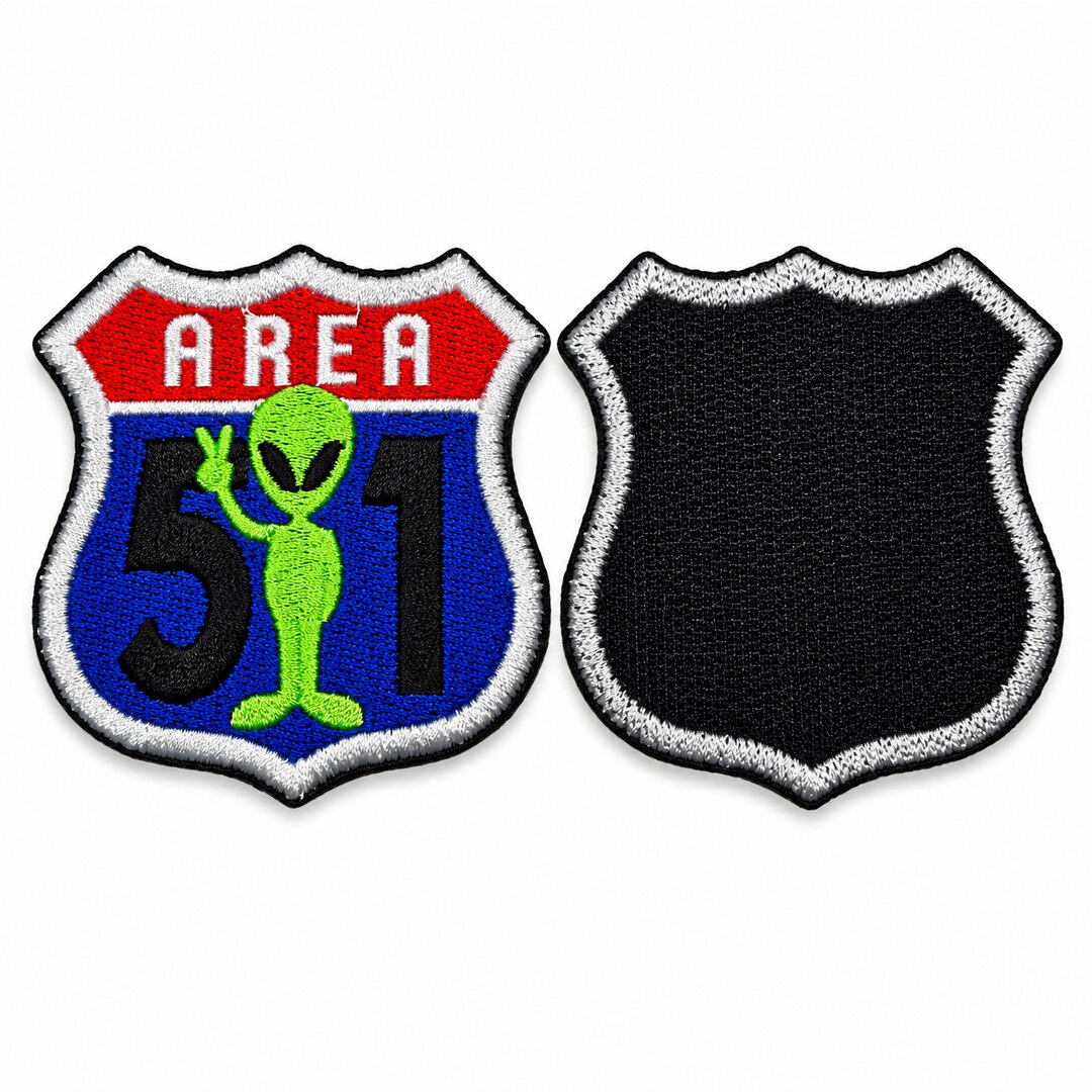 M0136-068A Alien Área 51 Patch Bordado 7x7cm - Imagem 6