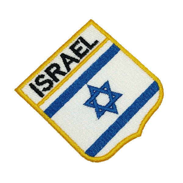 Bandeira Israel BEIN004 Patch Bordado para Uniforme Jaqueta