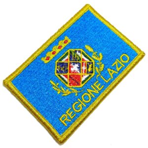 Bandeira Regíão de Lácio Itália Patch Bordada Fecho Contato