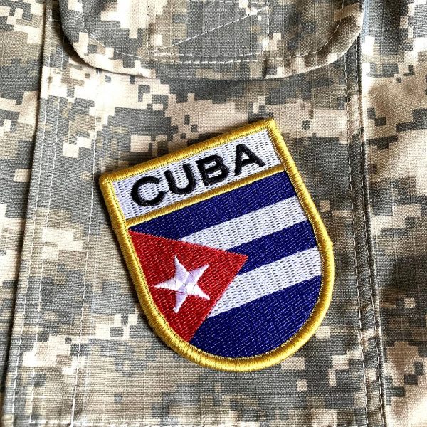 Bandeira Cuba Patch Bordada Fecho Contato Gancho - Image 2