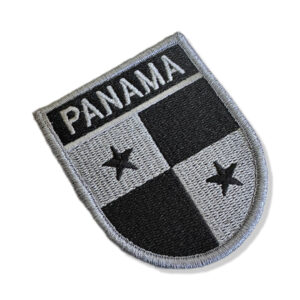 Bandeira Panama Patch Bordada Fecho Contato Gancho