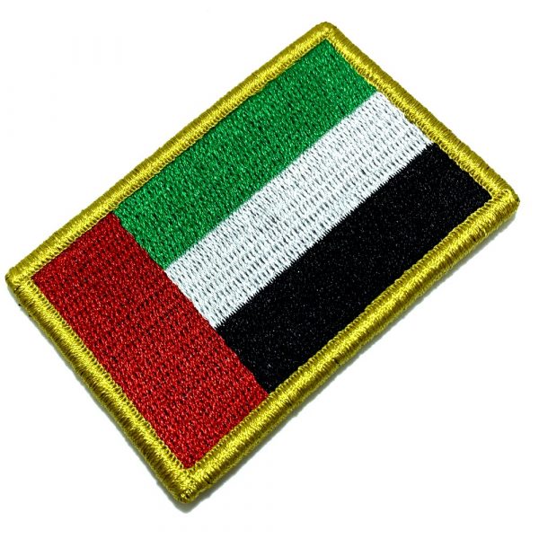 BP0210V 01 Bandeira U.A.E Patch Bordada Fecho Contato Gancho