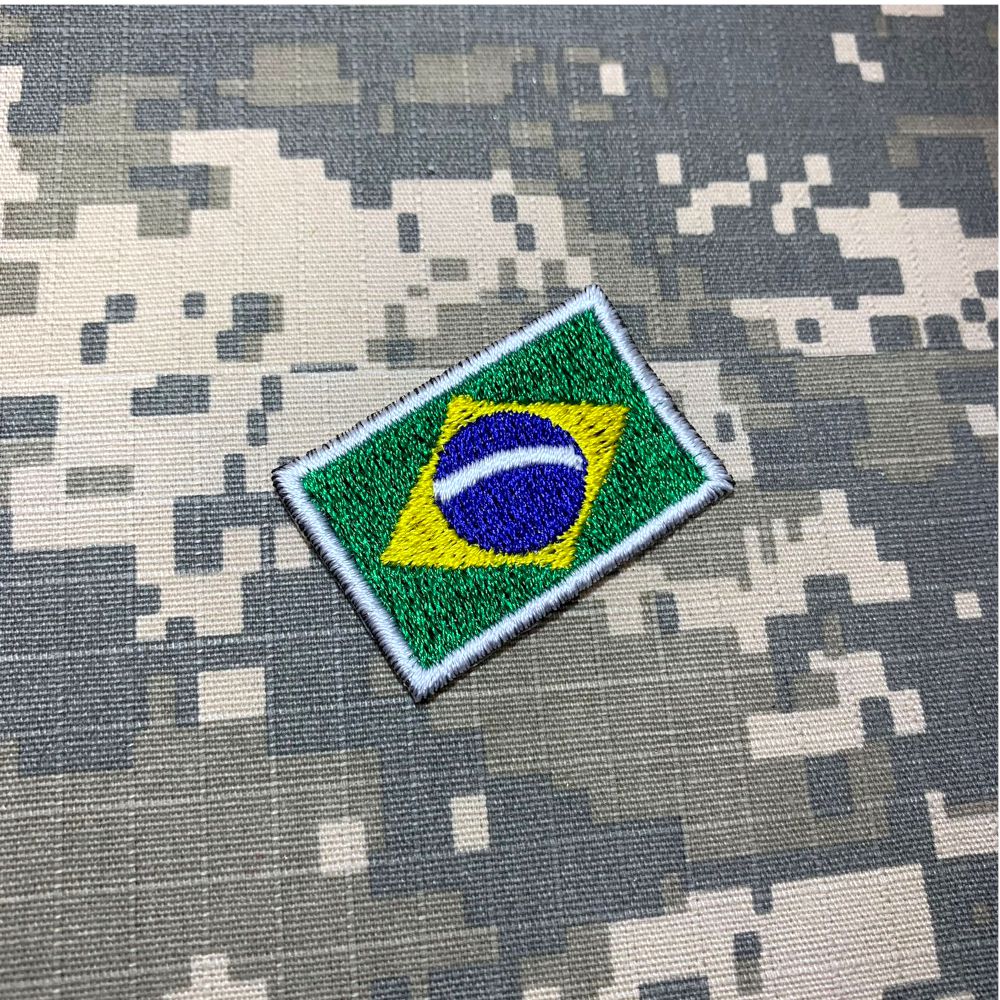 Patch Bandeira do Brasil Bordado PB - Item Grátis - LOJA WWART