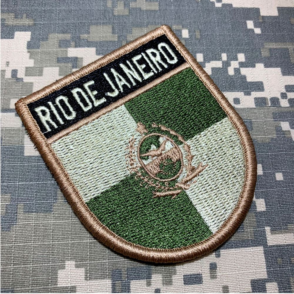 PATCH BORDADO BANDEIRA CIDADE DO RIO DE JANEIRO