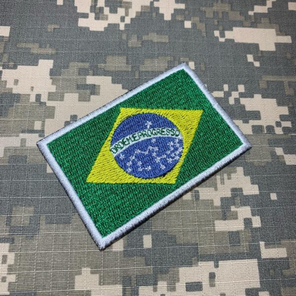 BP0403T06 Bandeira Brasil Patch Bordado Termo Adesivo - Image 2