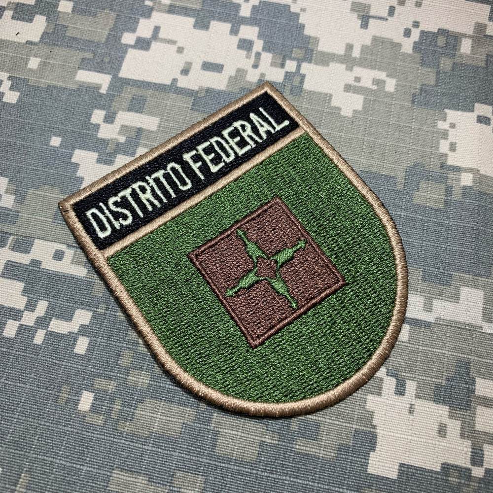 patch bordado bandeira do distrito federal 05 x 07,00 - patch