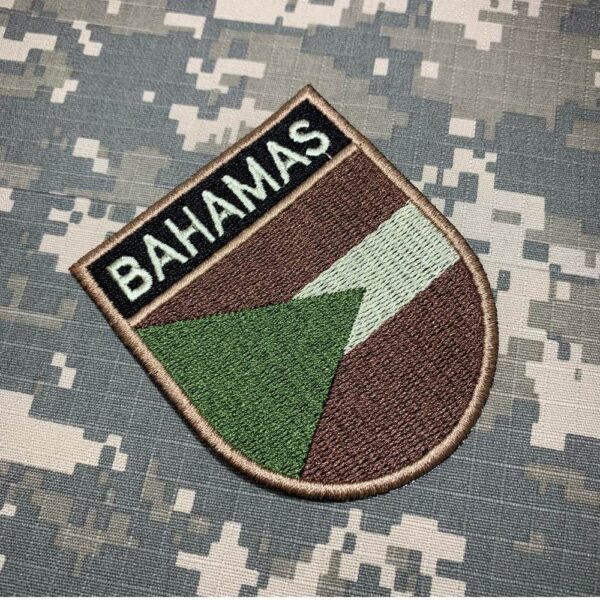 BP0208ET03 Bandeira Bahamas Patch Bordado Termo Adesivo - Image 2