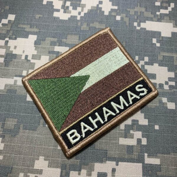 BP0208NV03 Bandeira Bahamas Patch Bordado Fecho Contato - Image 2