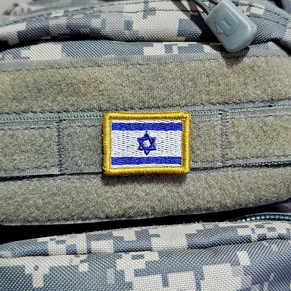 PATCH BORDADO BRASÃO BANDEIRA ISRAEL SHALOM