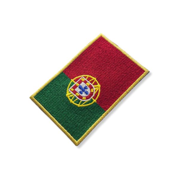 BP0071-021 Bandeira Portugal Patch Bordado 10,2x6,8 cm