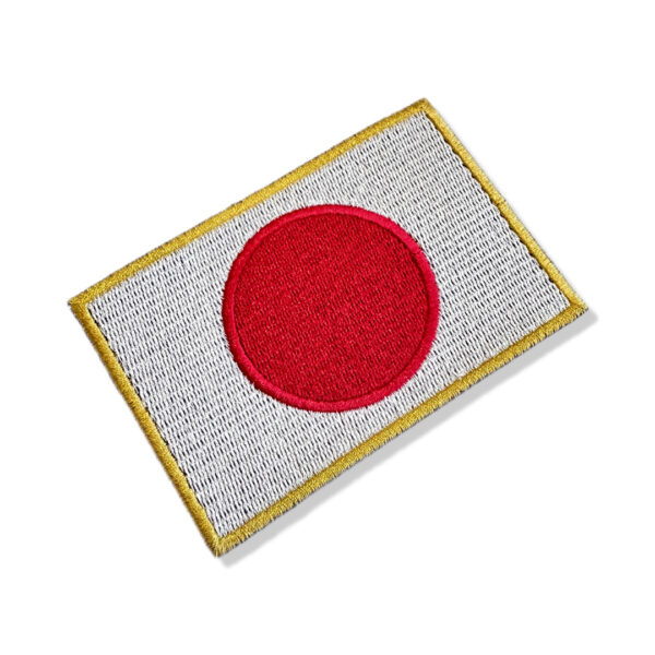 BP0058-021 Bandeira Japão Patch Bordado 10,2x6,8cm SA23