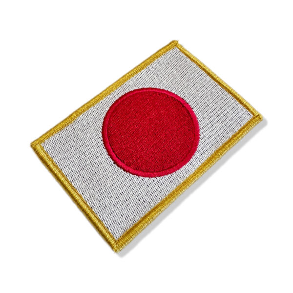 BP0058-021 Bandeira Japão Patch Bordado 10,2x6,8cm SA23 - Image 3