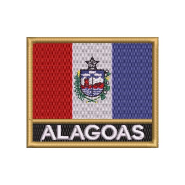 BE0398N-001 Bandeira Alagoas Patch Bordado 7,5x6,3cm - Image 4