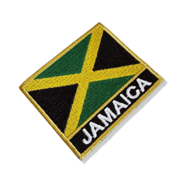 BP0036N-001 Bandeira Jamaica Patch Bordado 7,5x6,3cm