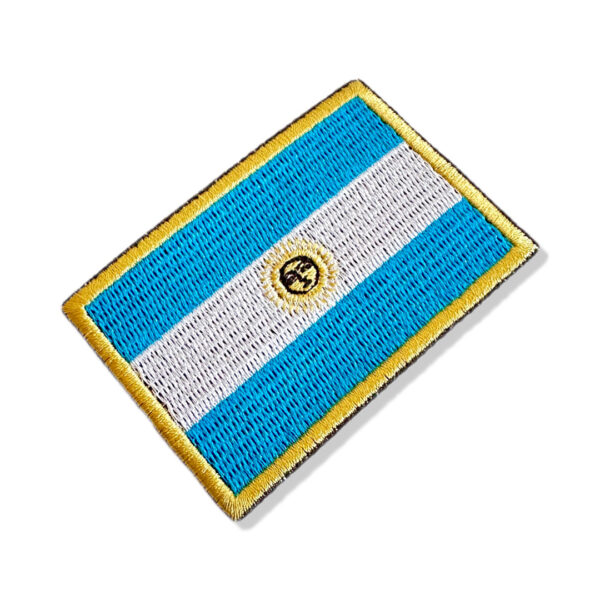 BP0032-001 Bandeira Argentina Patch Bordado 7,5x5,0cm