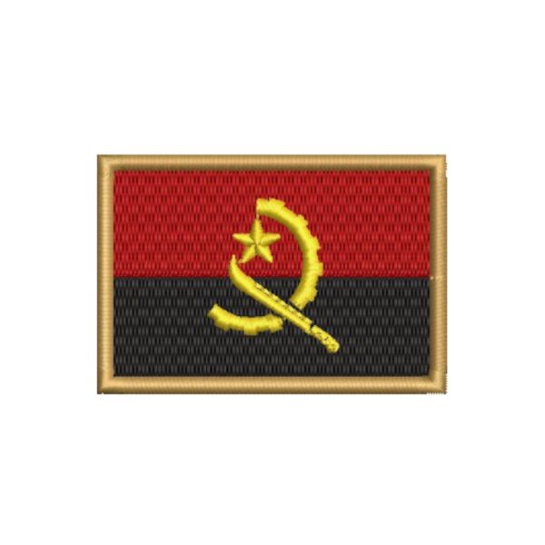 BP0089-001 Bandeira Angola Patch Bordado 7,5x5,0cm - Image 6