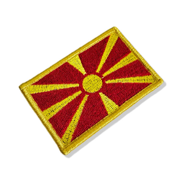 BP0417-001 Bandeira Macêdonia do Norte Patch Bordado 7,5x5,0cm - Image 7