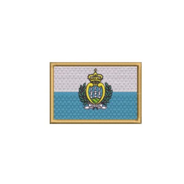 BP0091-001 Bandeira San Marino Patch Bordado 7,5x5 cm - Image 6