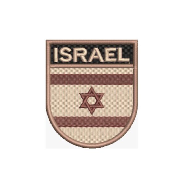 BP0009E-004 Bandeira Israel Patch Bordado 6,8x8,0cm - Image 7