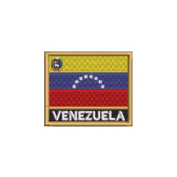 BP0046N-011 Bandeira Venezuela Patch Bordado 5,7x4,8cm - Image 5