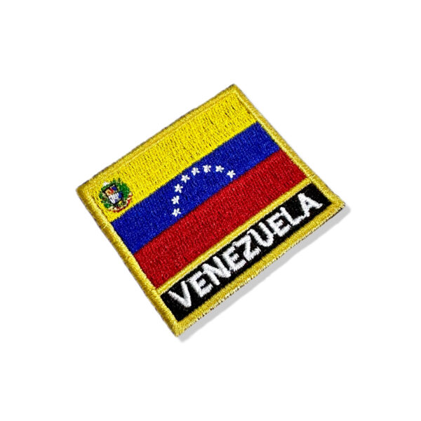 BP0046N-011 Bandeira Venezuela Patch Bordado 5,7x4,8cm