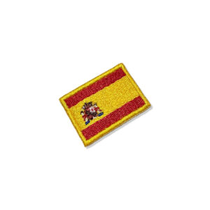 BP0084-031 Bandeira Espanha Patch Bordado 3,8×2,5cm