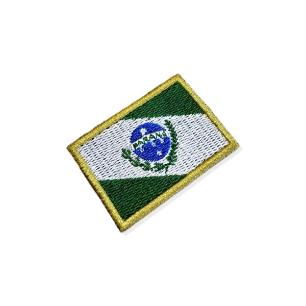 BE0174-011 Bandeira Paraná Patch Bordado 5,7x3,8cm