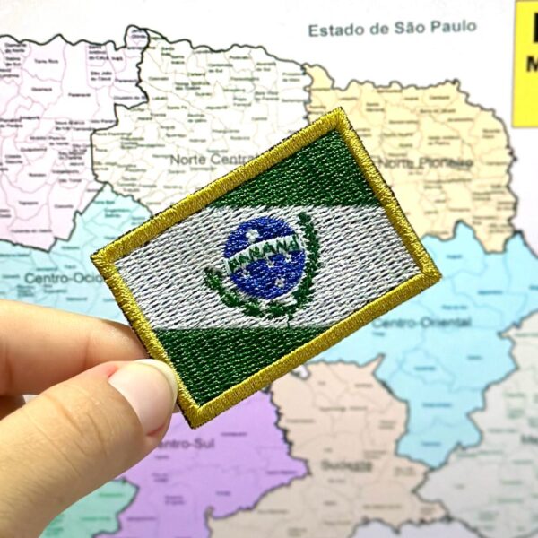 BE0174-011 Bandeira Paraná Patch Bordado 5,7x3,8cm - Image 3