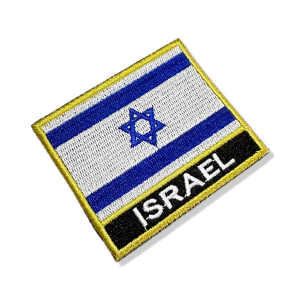 BP0009N-001 Bandeira Israel Patch Bordado 7,5x6,3cm