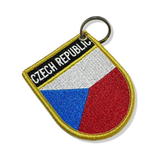 BP0085E-001 Bandeira Republica Tcheca Patch Bordado 6,8x8,0cm - Image 2