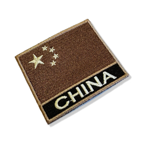 BP0195N-004 Bandeira China Patch Bordado 7,5x6,3cm