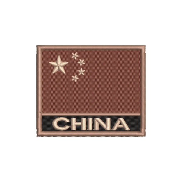 BP0195N-004 Bandeira China Patch Bordado 7,5x6,3cm - Image 7