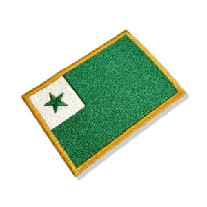 BD0179-001 Bandeira Esperanto Patch Bordado 8×5,5cm